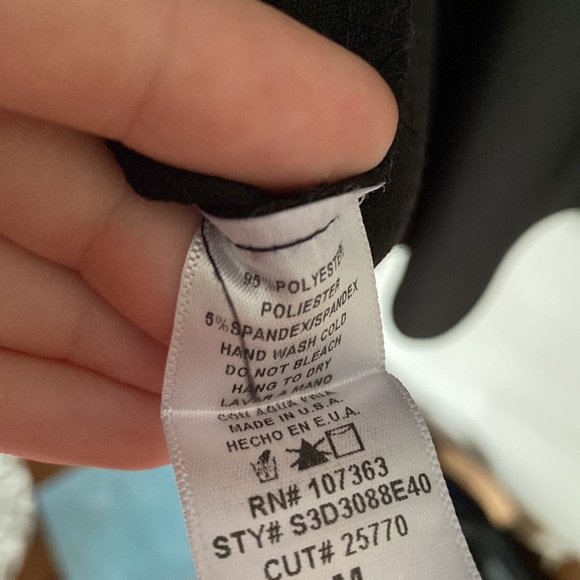 Dress with Sheer Polka Dot Top - Picture 4 of 4